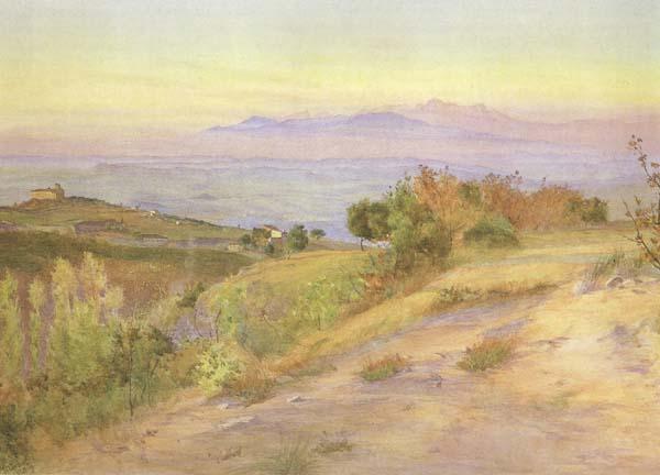 Mattew Ridley Corbet,ARA Volterra,looking towards the Pisan Hills (mk46) Germany oil painting art